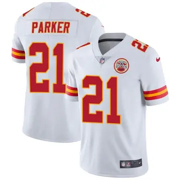 Nike Aaron Parker Youth Limited Kansas City Chiefs White Vapor Untouchable Jersey