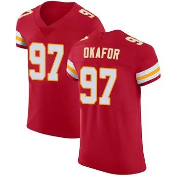 Nike Alex Okafor Men's Elite Kansas City Chiefs Red Team Color Vapor Untouchable Jersey