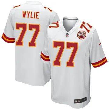 Nike Andrew Wylie Men's Game Kansas City Chiefs White Jersey