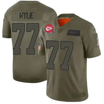 Nike Andrew Wylie Men's Limited Kansas City Chiefs Camo 2019 Salute to Service Jersey