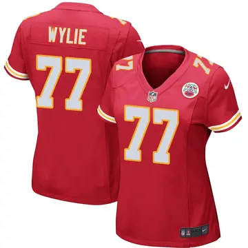 Nike Andrew Wylie Women's Game Kansas City Chiefs Red Team Color Jersey