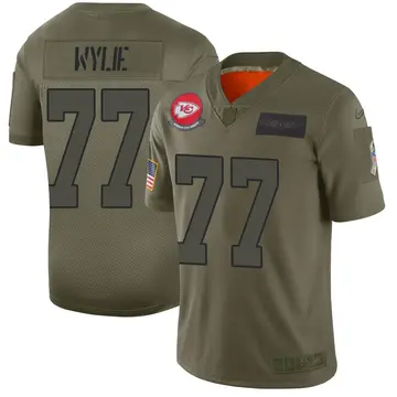 Nike Andrew Wylie Youth Limited Kansas City Chiefs Camo 2019 Salute to Service Jersey