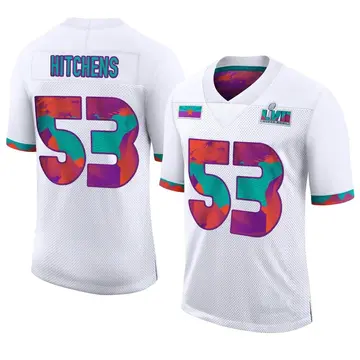 Nike Anthony Hitchens Men's Limited Kansas City Chiefs White Super Bowl LVII Jersey
