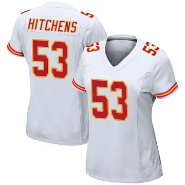 Nike Anthony Hitchens Women's Game Kansas City Chiefs White Jersey