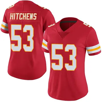 Nike Anthony Hitchens Women's Limited Kansas City Chiefs Red Team Color Vapor Untouchable Jersey