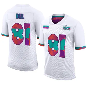 Nike Blake Bell Men's Limited Kansas City Chiefs White Super Bowl LVII Jersey