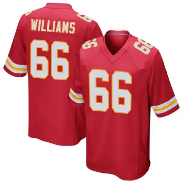 Nike Brandon Williams Men's Game Kansas City Chiefs Red Team Color Jersey
