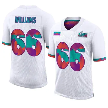 Nike Brandon Williams Men's Limited Kansas City Chiefs White Super Bowl LVII Jersey