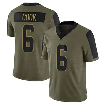 Nike Bryan Cook Youth Limited Kansas City Chiefs Olive 2021 Salute To Service Jersey