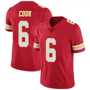 Nike Bryan Cook Youth Limited Kansas City Chiefs Red Team Color Vapor Untouchable Jersey