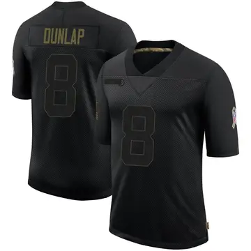 Nike Carlos Dunlap Men's Limited Kansas City Chiefs Black 2020 Salute To Service Jersey