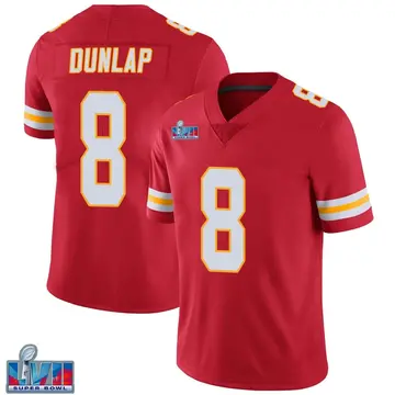 Nike Carlos Dunlap Youth Limited Kansas City Chiefs Red Team Color Vapor Untouchable Super Bowl LVII Patch Jersey