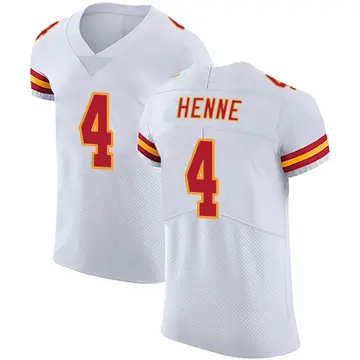 Nike Chad Henne Men's Elite Kansas City Chiefs White Vapor Untouchable Jersey