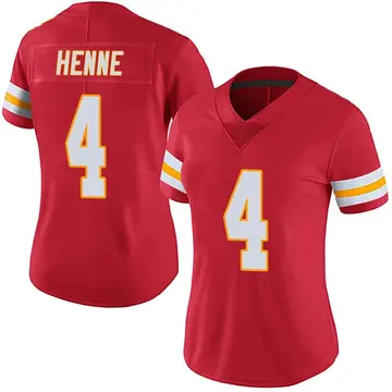 Nike Chad Henne Women's Limited Kansas City Chiefs Red Team Color Vapor Untouchable Jersey