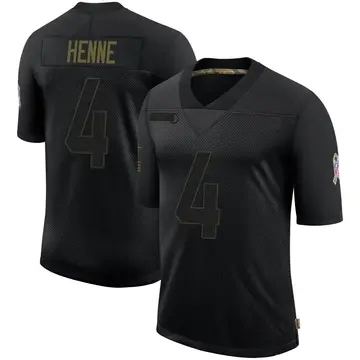 Nike Chad Henne Youth Limited Kansas City Chiefs Black 2020 Salute To Service Jersey