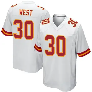 Nike Charcandrick West Youth Game Kansas City Chiefs White Jersey