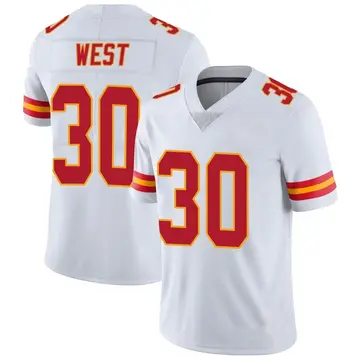 Nike Charcandrick West Youth Limited Kansas City Chiefs White Vapor Untouchable Jersey