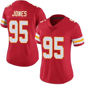 Nike Chris Jones Women's Limited Kansas City Chiefs Red Team Color Vapor Untouchable Jersey