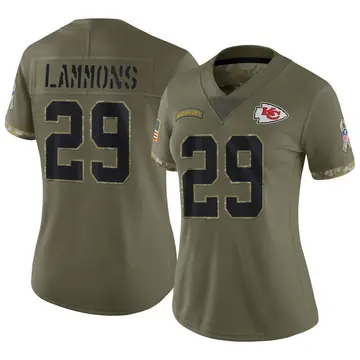 Nike Chris Lammons Women's Limited Kansas City Chiefs Olive 2022 Salute To Service Jersey