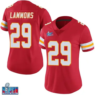 Nike Chris Lammons Women's Limited Kansas City Chiefs Red Team Color Vapor Untouchable Super Bowl LVII Patch Jersey