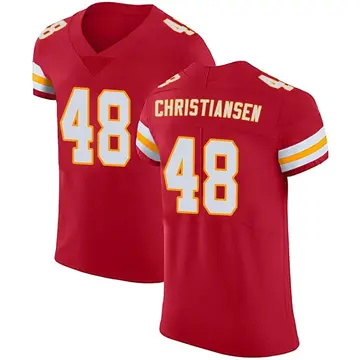 Nike Cole Christiansen Men's Elite Kansas City Chiefs Red Team Color Vapor Untouchable Jersey