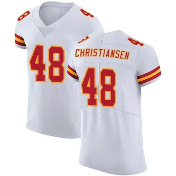 Nike Cole Christiansen Men's Elite Kansas City Chiefs White Vapor Untouchable Jersey