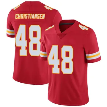 Nike Cole Christiansen Men's Limited Kansas City Chiefs Red Team Color Vapor Untouchable Jersey