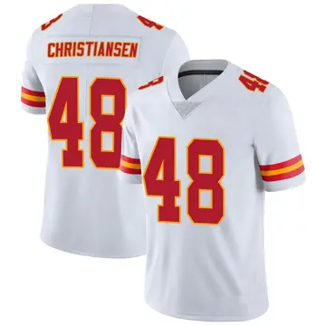 Nike Cole Christiansen Youth Limited Kansas City Chiefs White Vapor Untouchable Jersey