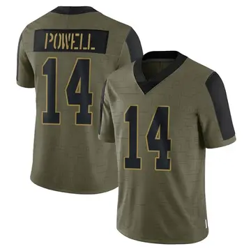 Nike Cornell Powell Men's Limited Kansas City Chiefs Olive 2021 Salute To Service Jersey