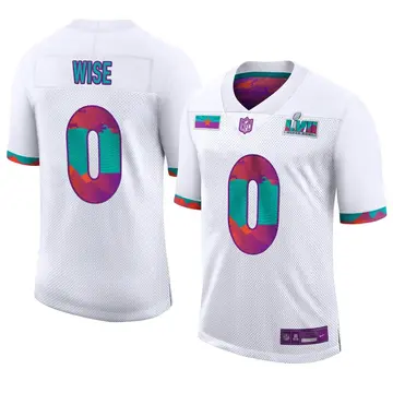 Nike Daniel Wise Men's Limited Kansas City Chiefs White Super Bowl LVII Jersey