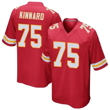 Nike Darian Kinnard Men's Game Kansas City Chiefs Red Team Color Jersey