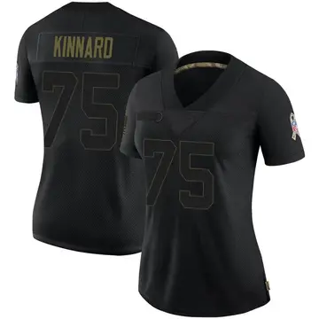 Nike Darian Kinnard Women's Limited Kansas City Chiefs Black 2020 Salute To Service Jersey