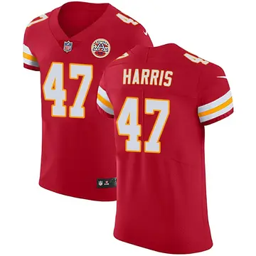 Nike Darius Harris Men's Elite Kansas City Chiefs Red Team Color Vapor Untouchable Jersey