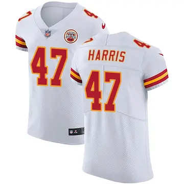 Nike Darius Harris Men's Elite Kansas City Chiefs White Vapor Untouchable Jersey