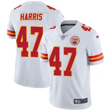 Nike Darius Harris Men's Limited Kansas City Chiefs White Vapor Untouchable Jersey