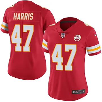 Nike Darius Harris Women's Limited Kansas City Chiefs Red Team Color Vapor Untouchable Jersey