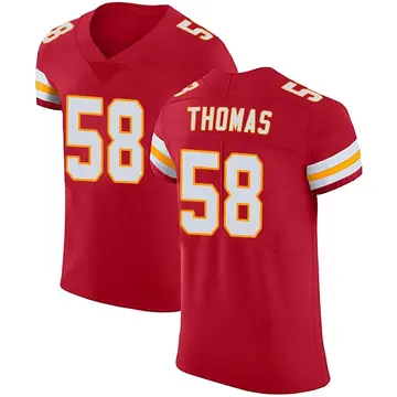 Nike Derrick Thomas Men's Elite Kansas City Chiefs Red Team Color Vapor Untouchable Jersey