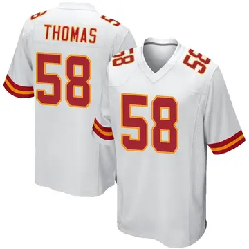 Nike Derrick Thomas Men's Game Kansas City Chiefs White Jersey