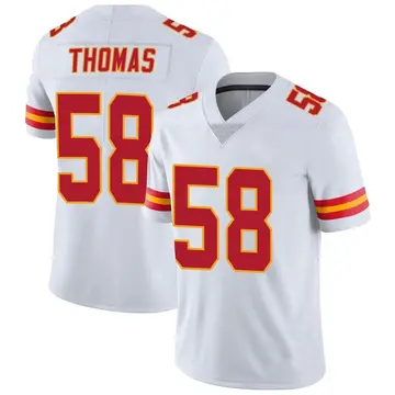 Nike Derrick Thomas Men's Limited Kansas City Chiefs White Vapor Untouchable Jersey