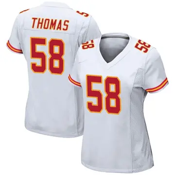 Nike Derrick Thomas Women's Game Kansas City Chiefs White Jersey