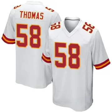 Nike Derrick Thomas Youth Game Kansas City Chiefs White Jersey