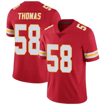 Nike Derrick Thomas Youth Limited Kansas City Chiefs Red Team Color Vapor Untouchable Jersey
