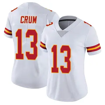 Nike Dustin Crum Women's Limited Kansas City Chiefs White Vapor Untouchable Jersey