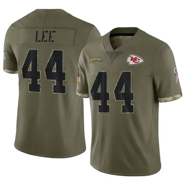 Nike Elijah Lee Youth Limited Kansas City Chiefs Olive 2022 Salute To Service Jersey