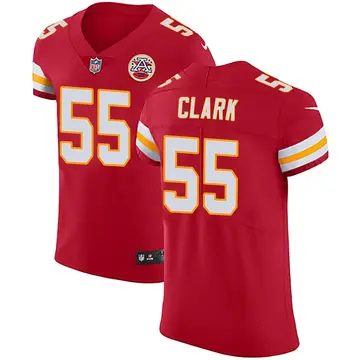Nike Frank Clark Men's Elite Kansas City Chiefs Red Team Color Vapor Untouchable Jersey