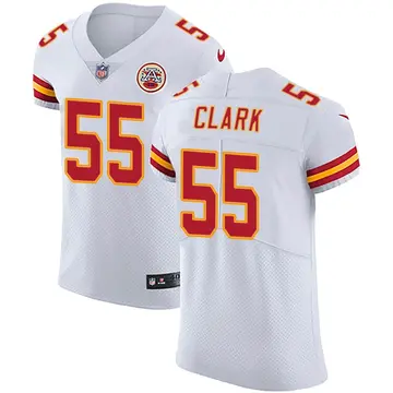 Nike Frank Clark Men's Elite Kansas City Chiefs White Vapor Untouchable Jersey