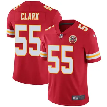 Nike Frank Clark Men's Limited Kansas City Chiefs Red Team Color Vapor Untouchable Jersey