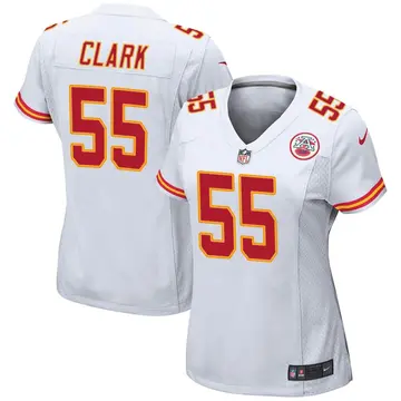Nike Frank Clark Women's Game Kansas City Chiefs White Jersey