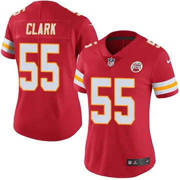 Nike Frank Clark Women's Limited Kansas City Chiefs Red Team Color Vapor Untouchable Jersey