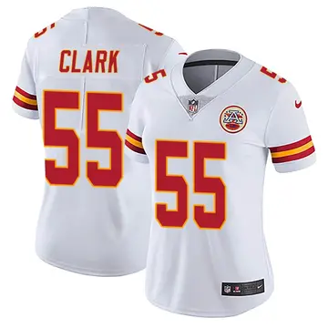 Nike Frank Clark Women's Limited Kansas City Chiefs White Vapor Untouchable Jersey